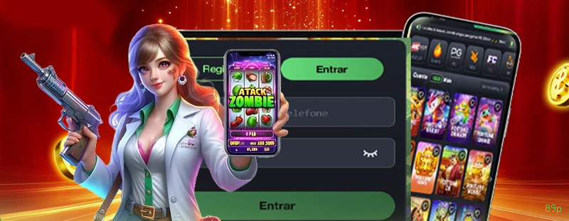 Aplicativo móvel 89p para iOS e Android